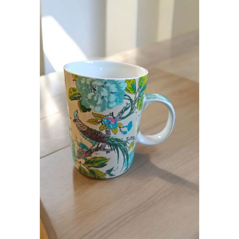 Bird Tropical Blue World Market Mug Cup Coffee Tea Cocoa